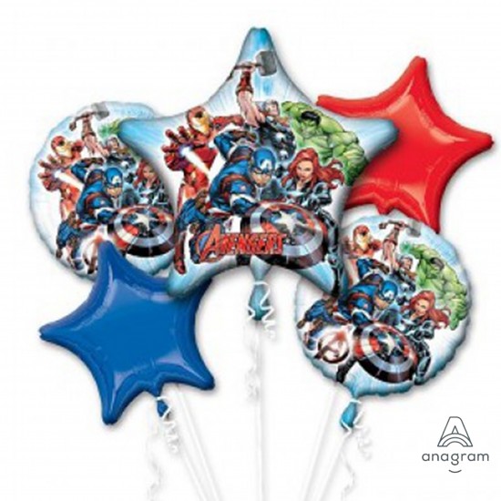 34659 Avengers Balloon Bouquet (Not Inflated)