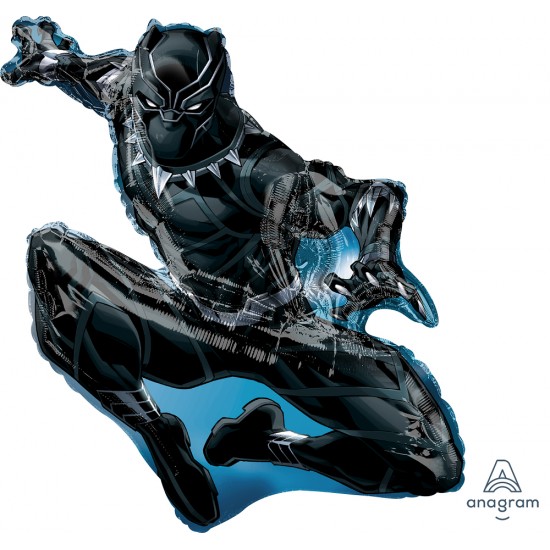 38953 32" Jumbo Black Panther Foil Balloon (Not Inflated)