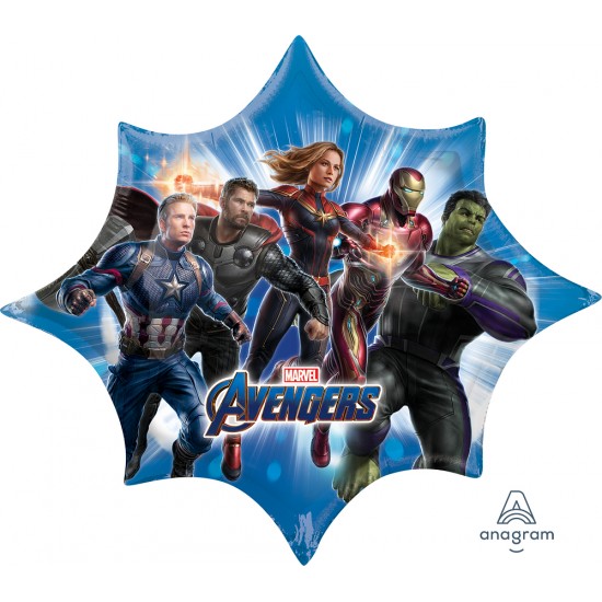 39870 35" Jumbo Avengers Endgame Foil Balloon (Not Inflated)