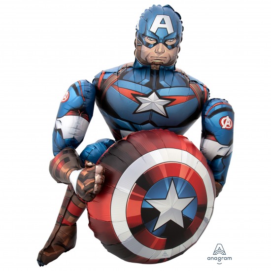 40713 39" Captain America Air Walker Balloon (Not Inflated)