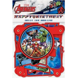 59718   Avengers 6.5ft. Jointed Birthday Banner(198cm) 6.5FEET