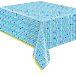 77383    Baby shark Plastic Table Cover 1.37m x 2.13m