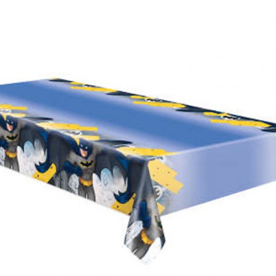 77513     Batman New Plastic Table Cover 1.37m x 2.13m