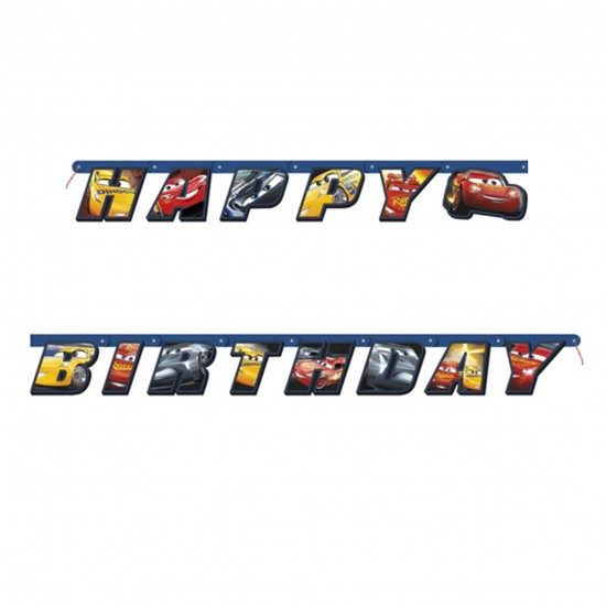 59946  Disney Cars Large 6.2ft Jointed Banner  (189cm) 