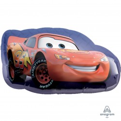 12968 30" Disney Cars Lightning McQueen Large Foil Balloon (Not Inflated)