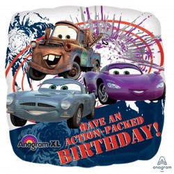 22310 18" Disney Cars Action-Packed Birthday Balloon (Not Inflated)