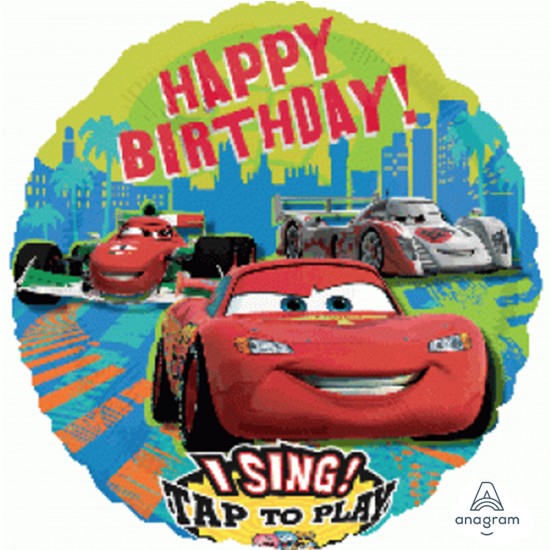 22312 28" Sing-A-Tune Disney Cars Group Birthday (Not Inflated)