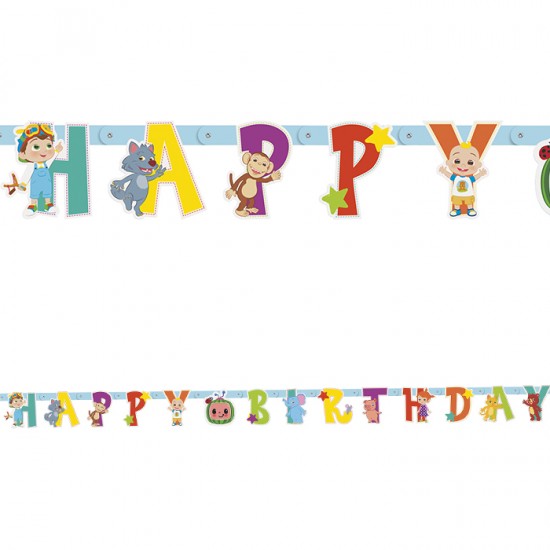 21090   Cocomelon 6ft Jointed Birthday Banner (183cm) 