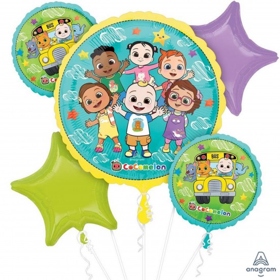 43624 Cocomelon Balloon Bouquet (Not Inflated)