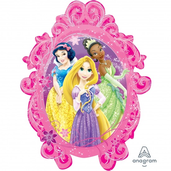 27149 32" Princess Frame Large Foil Balloon (Not Inflated)