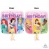 33807 17" Multi-Princess Birthday Dream Big Foil Balloon (Not Inflated)