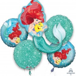 33936 Bouquet Balloon Ariel Dream Big Foil Balloon  (Not Inflated)