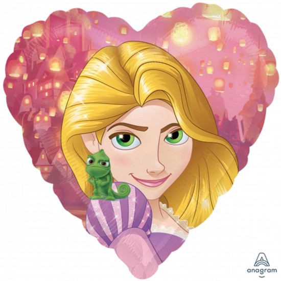 34263 17" Rapunzel Heart Balloon (Not Inflated)