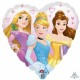 34267 18" Princess Dream Big Heart shape Foil Balloon (Not Inflated)