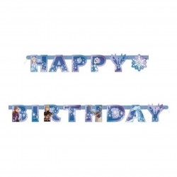 77310    Frozen Jointed 6ft. Happy Birthday Banner (183cm) 6FEET