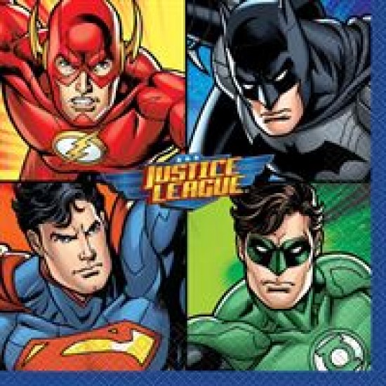 49962   Justice League Napkins (16ct)