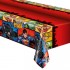 49963    Justice League Reusable Plastic Table Cover 1.37m x 2.13m