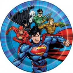 49964 Justice League Dessert Plates 8ct