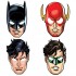 49971 Justice League Large Character Masks 8ct