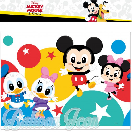 50077 Happy Mickey Table Cover 137*183cm