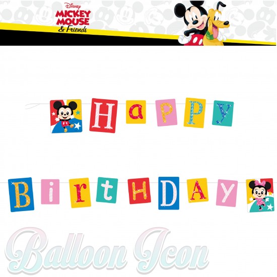 53177 Happy Mickey Giant Letter Banner