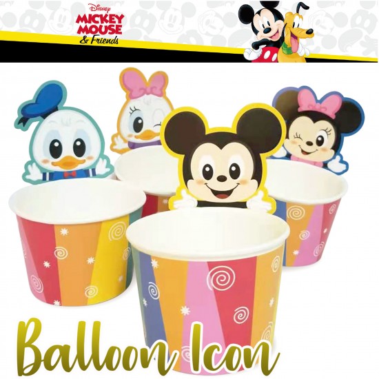 58277 Happy Mickey Paper Snack Bowls (4ct)