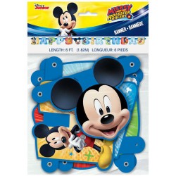 59866  Mickey Mouse Jointed 6ft. Happy Birthday Banner 6ft.  (183cm) 6FEET