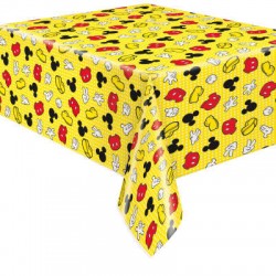 78483    Mickey Mouse Vintage Reusable Plastic Table Cover 1.37m x 2.13m