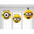 291798 Minions Hanging Honeycomb Decroations 3pcs