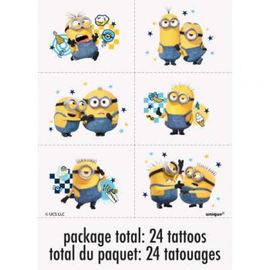 78169 Minions Color Tattoos 24cs