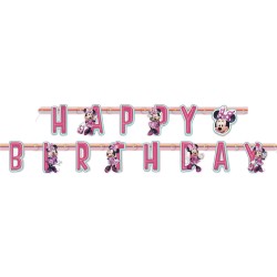 79258    Minnie Mouse Jointed 6ft. Happy Birthday Banner (183cm) 6FEET