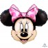 07765 26" Minnie Mouse Big Head Large Foil Balloon (Not Inflated)