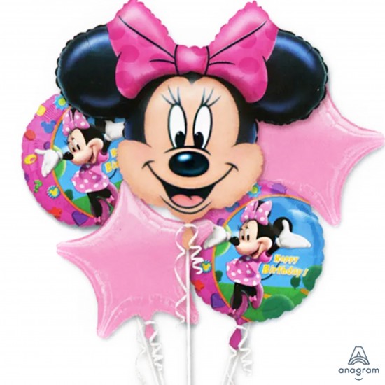 18796	Minnie Mouse Birthday Balloon Bouquet (Not Inflated)