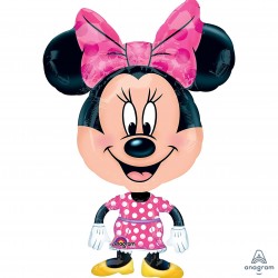 26370 31" Minnie Mouse Big Head AirWalker Balloon (Not Inflated)