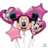 36232 Disney Minnie Head Balloon Bouquet (Not Inflated)