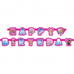 49115   PAW Patrol Pink 6.5ft. Jointed Birthday Banner(198cm) 6.5FEET