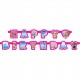 49115   PAW Patrol Pink 6.5ft. Jointed Birthday Banner(198cm) 6.5FEET