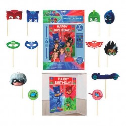 670623 PJ Mask Wall Decorating Kit with 12 Photos Props