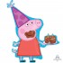 31300 33" Jumbo Peppa Pig Birthday Foil Balloon (Not Inflated)