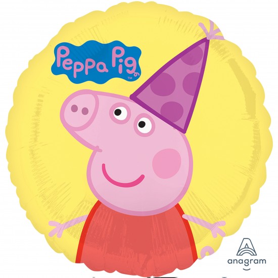 31909 18" Peppa Pig Foil Balloon (Not Inflated)