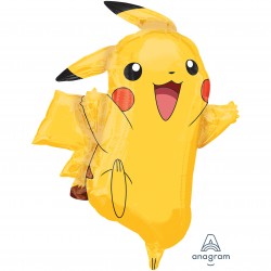 29460 32" SuperShape Pokemon Pikachu Foil Balloon (Not Inflated)