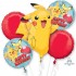 Pikacu01 Pokemon Pikachu Birthday Balloon Bouquet (Not Inflated)