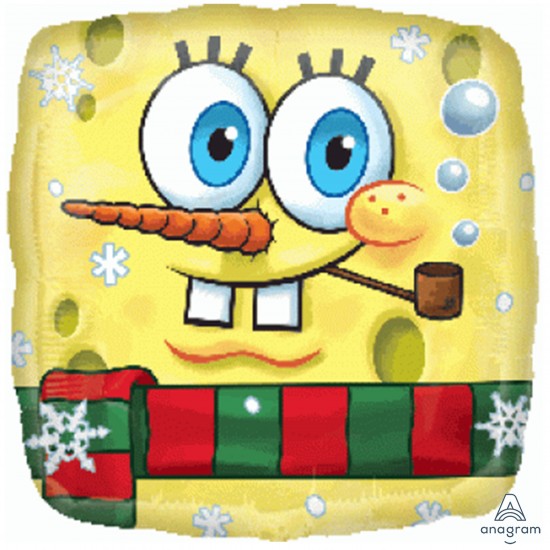 22344 18" SpongeBob Snowman Balloon (Not Inflated) 