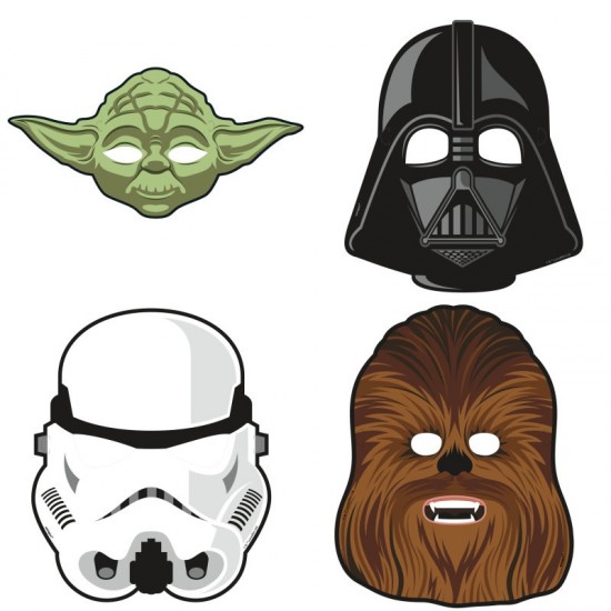 360409 Star Wars Classic Party Masks 8ct