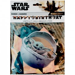 78330    Star War Mandalorian 6ft Jointed Birthday Banner (183cm) 6FEET