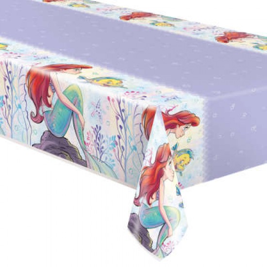 79963     The Little Mermaid Plastic Table Cover 1.37m x 2.13m