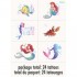 79968 The Little Mermaid Tattoos 24pcs