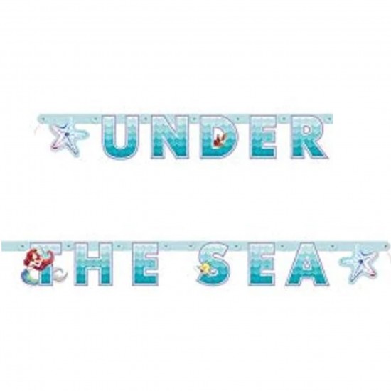 79969   The Little Mermaid Jointed 6ft. Happy Birthday Banner (183cm) 6FEET